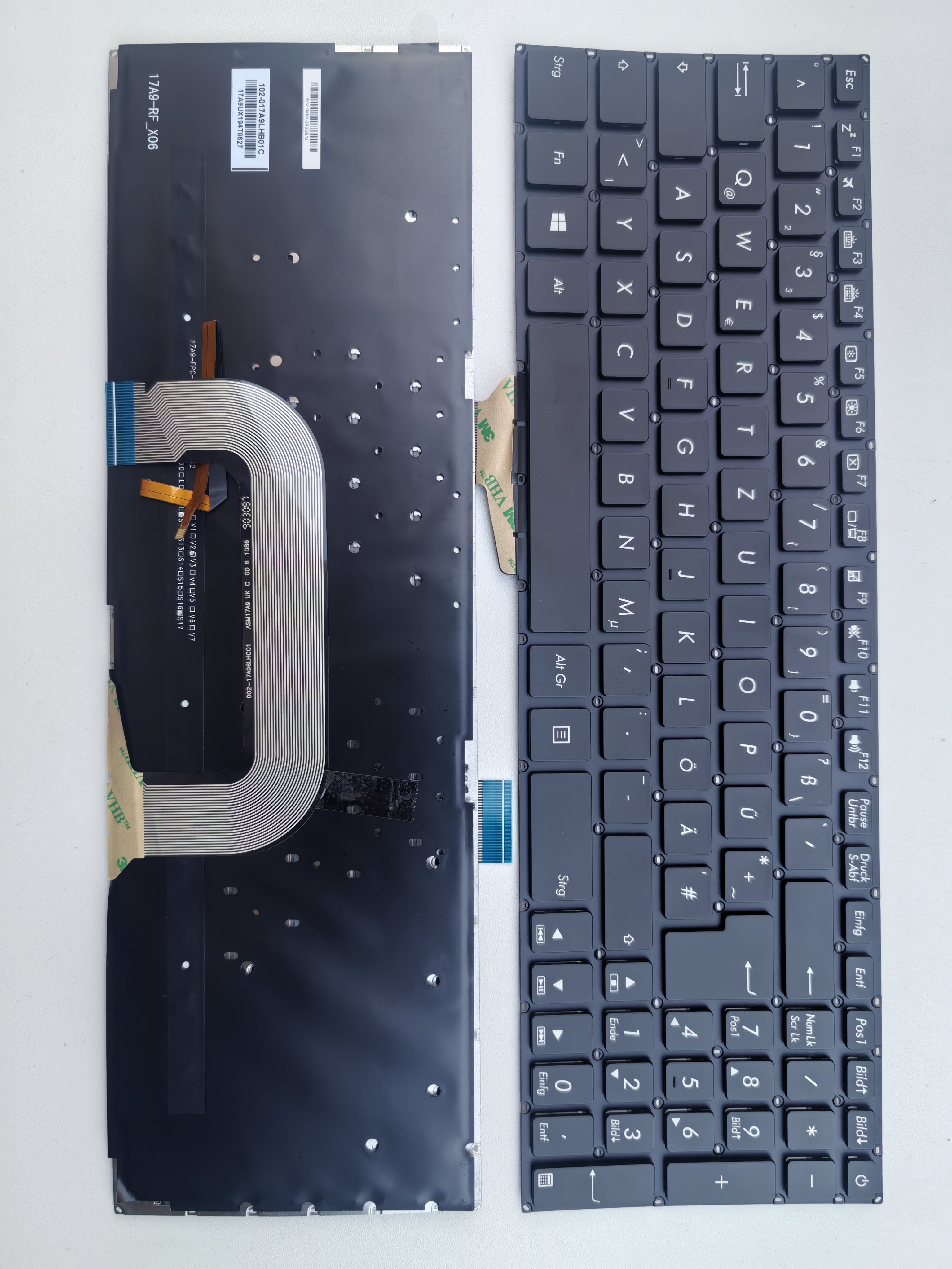 Picture of New Replacement Laptop Keyboard For ASUS X705 BLACK Backlit GR Layout